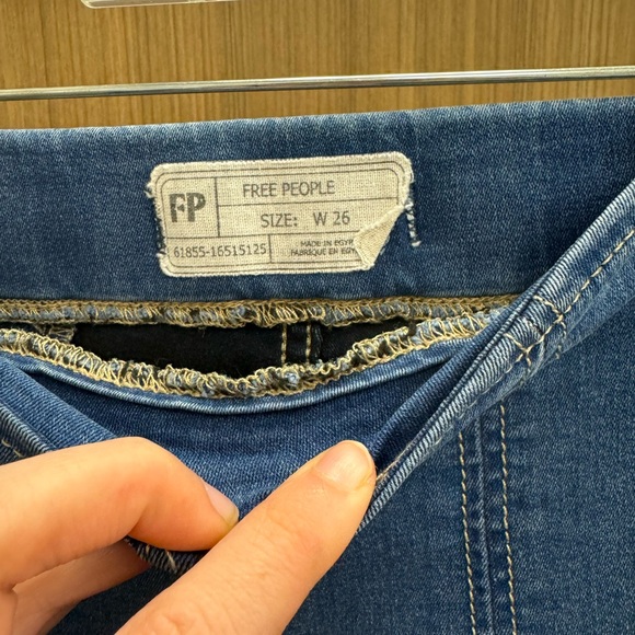 Free People Blue Stretchy Women's Jeggings - Picture 3 of 7